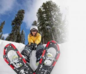 Snowshoeing adventure in Lake Tahoe, California