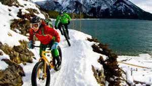 Fat bike in winter