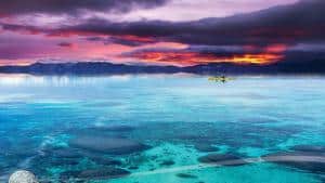 kayak Tahoe tour - sunset paddle and kayaking adventure