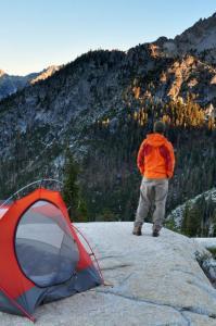 overnight backpacking in Lake Tahoe